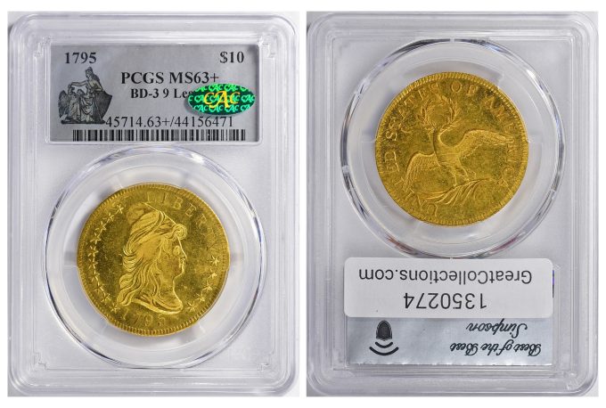 1795 $10 gold Eagle, 9 Leaves variety