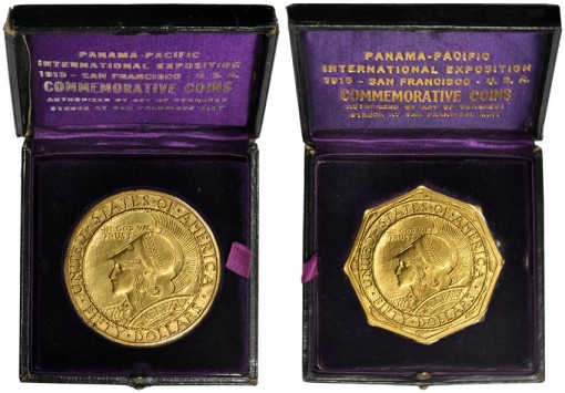 1915-S Panama-Pacific Exposition $50 Octagonal and Round 1915-S Panama-Pacific Exposition $50 Octagonal and Round