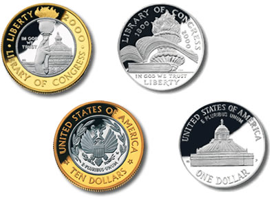 2000 Library of Congress Commemorative Coins 2000 Library of Congress Commemorative Coins