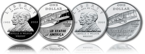 2003 First Flight Silver Dollar (Proof and Uncirculated) 2003 First Flight Silver Dollar (Proof and Uncirculated)