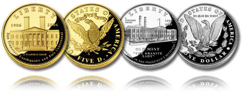 2006 San Francisco Old Mint Commemorative Coins (Proof) 2006 San Francisco Old Mint Commemorative Coins (Proof)