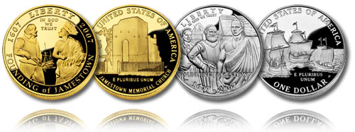 2007 Jamestown 400th Anniversary Commemorative Coins (Proof) 2007 Jamestown 400th Anniversary Commemorative Coins (Proof)