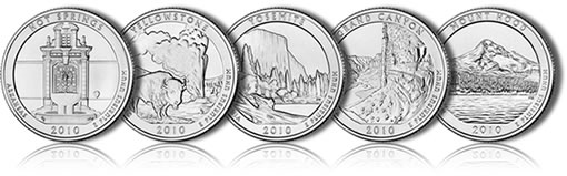 2010 America the Beautiful Quarters Images