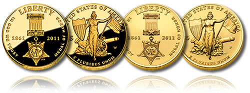 2011 Medal of Honor $5 Gold Coins (Proof and Uncirculated) 2011 Medal of Honor $5 Gold Coins (Proof and Uncirculated)