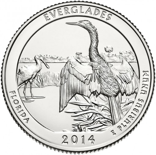2014 Everglades National Park Quarter - Uncirculated