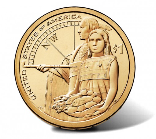 2014 Native American $1 Coin - Reverse