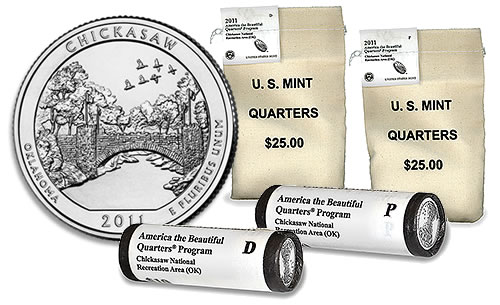 Chickasaw National Recreation Area Quarter Bags and Rolls Chickasaw National Recreation Area Quarter Bags and Rolls