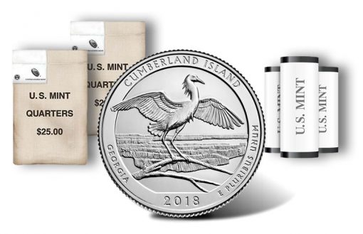 Cumberland Island National Seashore quarter, rolls and bags
