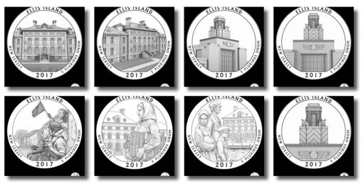 Design candidates 2017 Ellis Island quarter