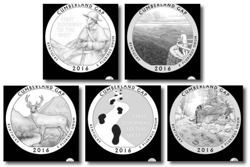 Design candidates for the Cumberland Gap National Historical Park Quarter