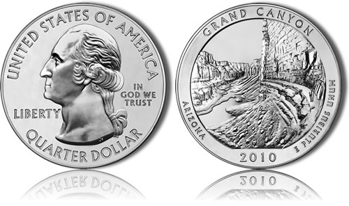 Grand Canyon National Park Silver Uncirculated Coin Grand Canyon National Park Silver Uncirculated Coin