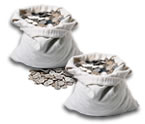 Junk Silver Coins in Bags