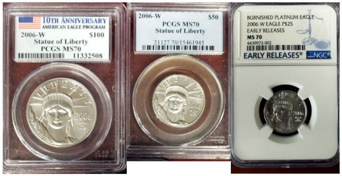 Some of the coins stolen while in transit from New York to California