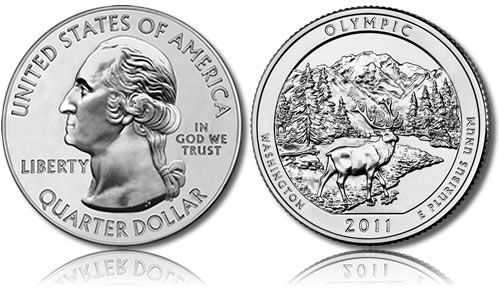 Olympic National Park Silver Uncirculated Coin Olympic National Park Silver Uncirculated Coin