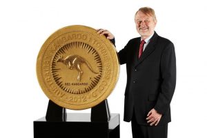 Perth Mint 1 Tonne Australian Gold Kangaroo Coin Perth Mint 1 Tonne Australian Gold Kangaroo Coin