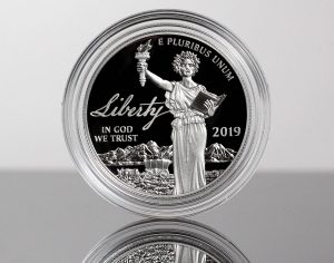 Photo of a 2019-W Proof American Platinum Eagle - Obverse