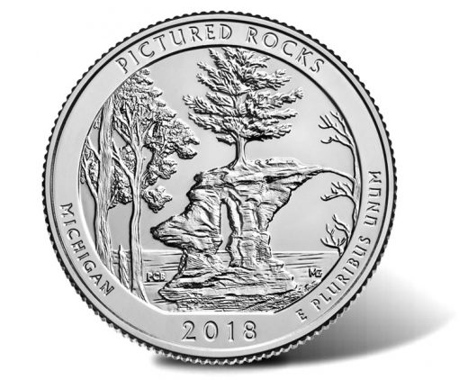 Pictured Rocks National Lakeshore Quarter - reverse