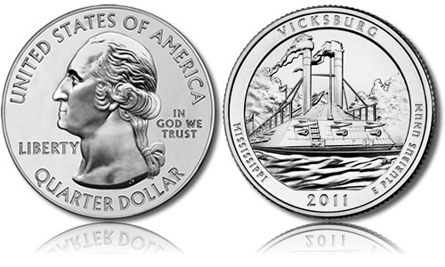 Vicksburg National Military Park Silver Uncirculated Coin Vicksburg National Military Park Silver Uncirculated Coin